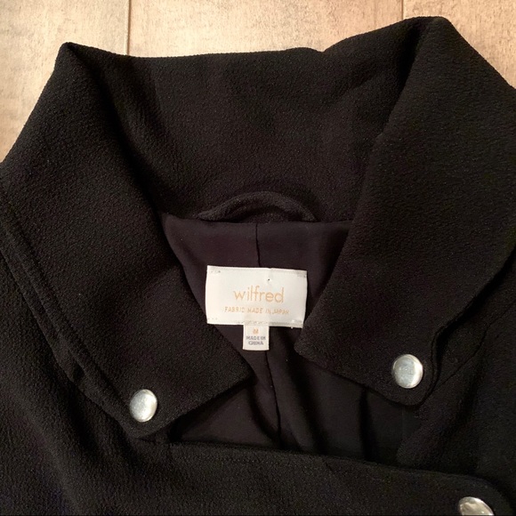ARITZIA Wilfred Black Mayet Moto Jacket Medium - Picture 5 of 14